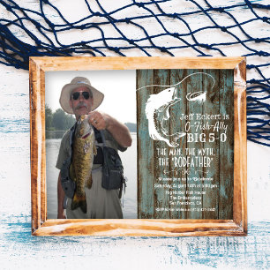 CONVITE DE ANIVERSÁRIO DE PESCA PARA QUALQUER IDAD