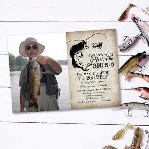 CONVITE DE ANIVERSÁRIO DE PESCA PARA QUALQUER IDAD