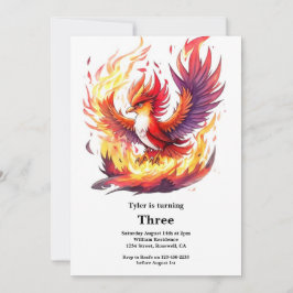 Convite de aniversário de Phoenix