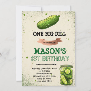 Convite de aniversário de Pickle