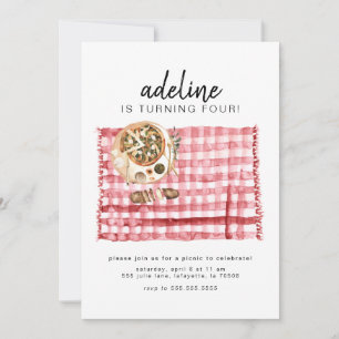 Convite de aniversário de Piquenique de Água-Cor