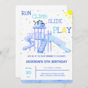 Convite de Aniversário de Playground
