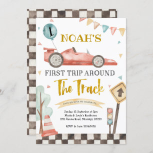 Convite de Aniversário de Primeira Corrida