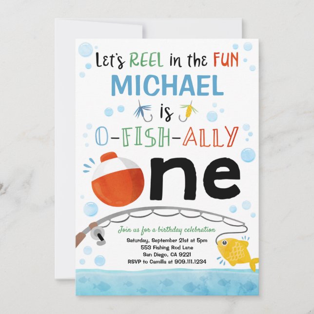 Convite de Aniversário de Primeiro Aniversário com (Frente)