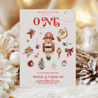 Convite de Aniversário de Primeiro Natal