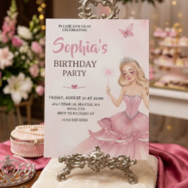 Convite de Aniversário de Princesa