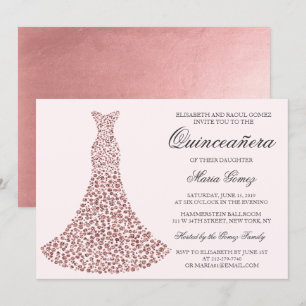 Convite de Aniversário de Quinceanera - QUALQUER C