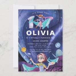 Convite de aniversário de realidade virtual