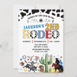 Convite de Aniversário de Rodeo Roundup