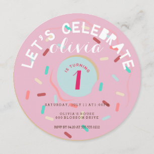 CONVITE DE ANIVERSÁRIO DE ROSQUINHA DE TINTA