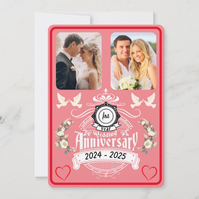 Convite de aniversário de rua do Paper Jubilee 2 P (Frente)