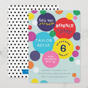 Convite de Aniversário de Salto de Salto