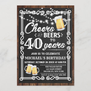 Convite de Aniversário de Saúde e Cervejas  Qual