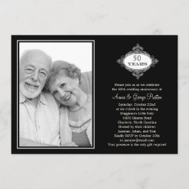 Convite de Aniversário de Selinho Chique com Foto