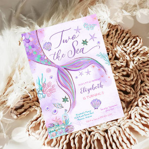 Convite de Aniversário de Sereia Menina