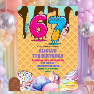 Convite de Aniversário de Sorvete 67