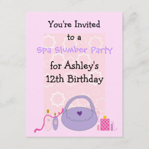 Convite de Aniversário de Spa