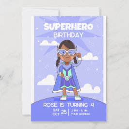 Convite de aniversário de super-herói, Aniversário