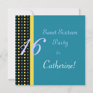 convite de aniversário de sweet sixteen