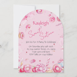 Convite de Aniversário de Sweet Sixteen
