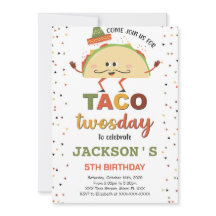 Convite de Aniversário de Taco