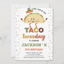 Convite de Aniversário de Taco