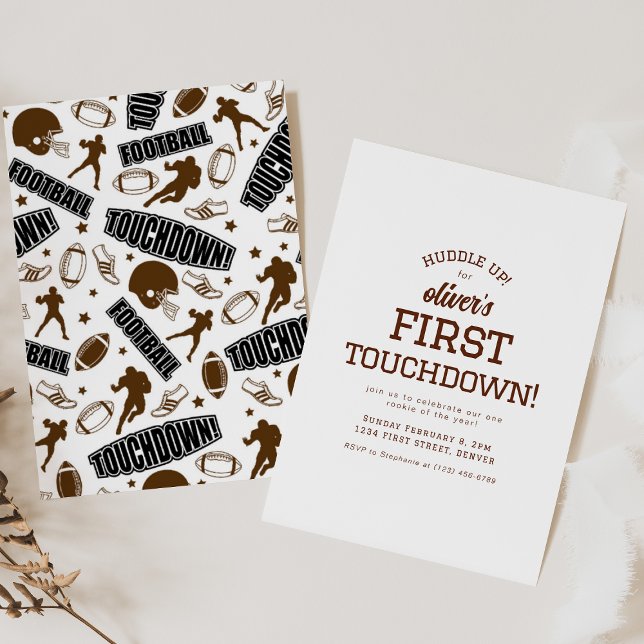 Convite de aniversário de Tema de Futebol (Criador carregado)