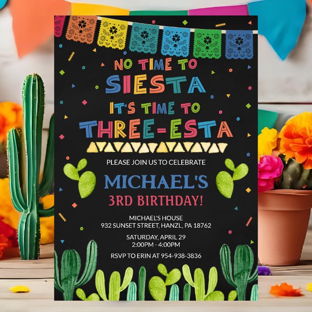 Convite de Aniversário de Três Anos da Esta | Conv (Criador carregado)