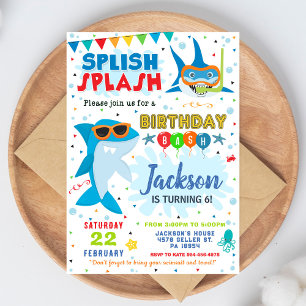 Convite de Aniversário de Tubarão Espetacular Fest