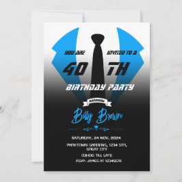 Convite de aniversário de Tuxedo