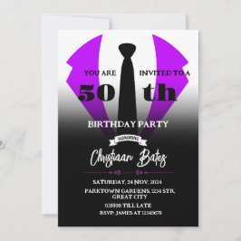 Convite de aniversário de Tuxedo