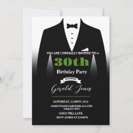 Convite de aniversário de Tuxedo