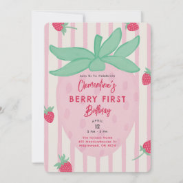 Convite de Aniversário de Um Ano da Berry