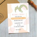 Convite de Aniversário de Um Ano do Pterodáctilo C<br><div class="desc">Voe para o divertido com este convite de aniversário personalizável de pterodáctilo. Este convite engraçado e fofo é perfeito para o primeiro aniversário do seu pequeno.</div>