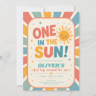 Convite de Aniversário de Um Ano no Sol