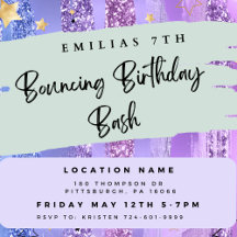 Convite de aniversário de um bonito parque de tram