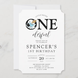 Convite de Aniversário de Um Garoto Astronauta Mar