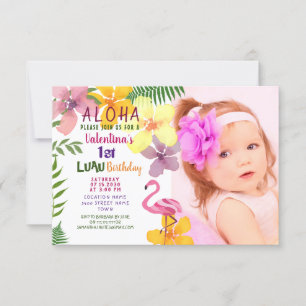 Convite de Aniversário de Verão Tropical