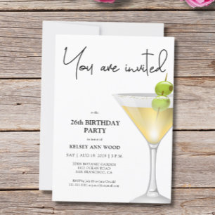 Convite de aniversário de Vidro Elegante