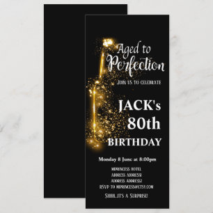 Convite de aniversário de vinho, Idade para Perfe