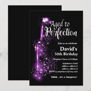 Convite de aniversário de vinho, Idade para Perfe
