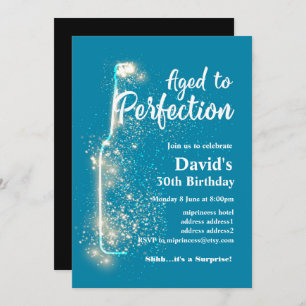 Convite de aniversário de vinho, Idade para Perfei