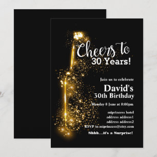 Convite de aniversário de vinho, Saúde a qualque