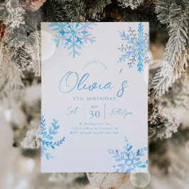 Convite de Aniversário de Winter Onederland