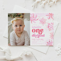 Convite de Aniversário de Winter Onederland