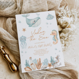 Convite de Aniversário Debaixo do Mar