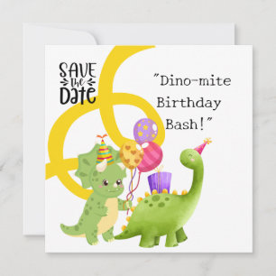 Convite de aniversário Dinossauro