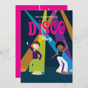 Convite de aniversário Disco