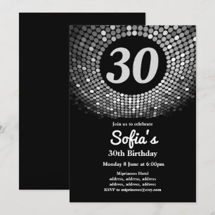 convite de aniversário disco, vintage, dança