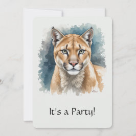 Convite de Aniversário Divertido "Cougar" Passou d